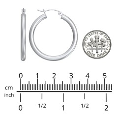 Large Tube Hoop Earrings