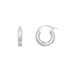 Small Tube Hoop Earrings