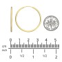 Large Gold Endless Hoop Earrings