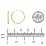Medium Gold Endless Hoop Earrings – 14K Yellow Gold
