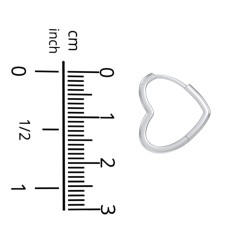 Heart-Shaped Hoop Earrings