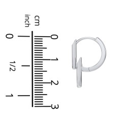 Drop Link Huggie Earrings