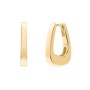 Rounded Triangular Hoop Earrings