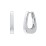 Rounded Triangular Hoop Earrings – Sterling Silver