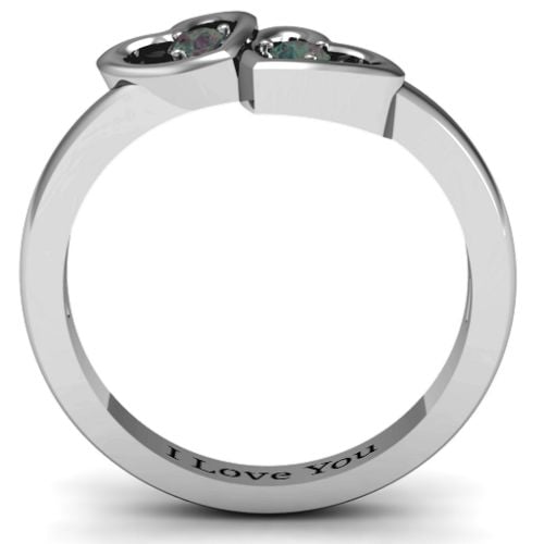 Twin Hearts Ring