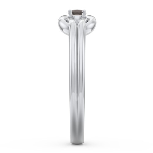 Birthstone Love Knot Ring