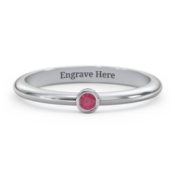 Classic Bezel Set Ring