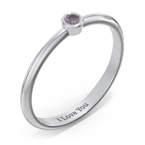 Classic Bezel Set Ring