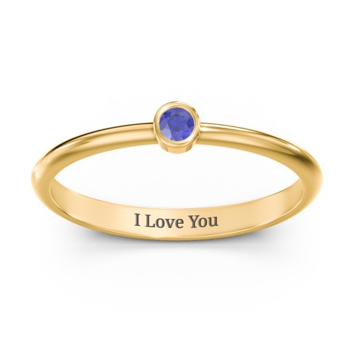 Classic Bezel Set Ring