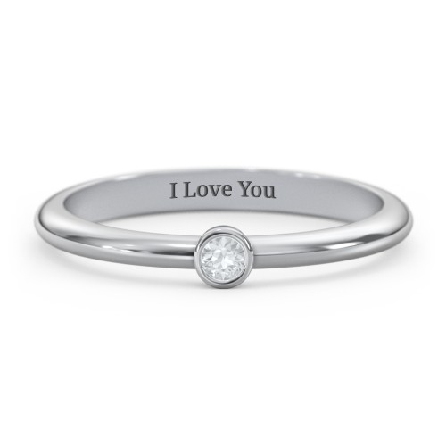 Classic Bezel Set Ring