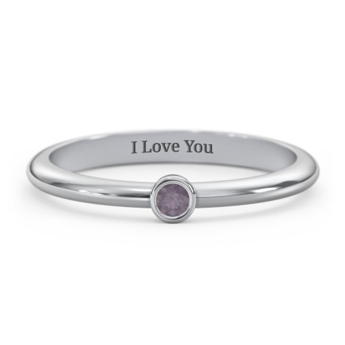 Classic Bezel Set Ring