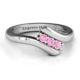 Three Stone Classic Bypass Ring