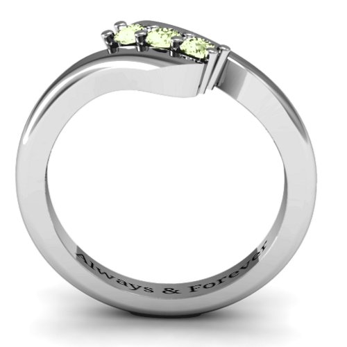 Three Stone Classic Bypass Ring