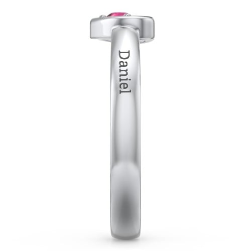 Solitaire Heart Ring