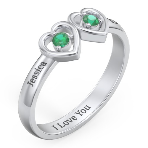 Kissing Hearts Ring