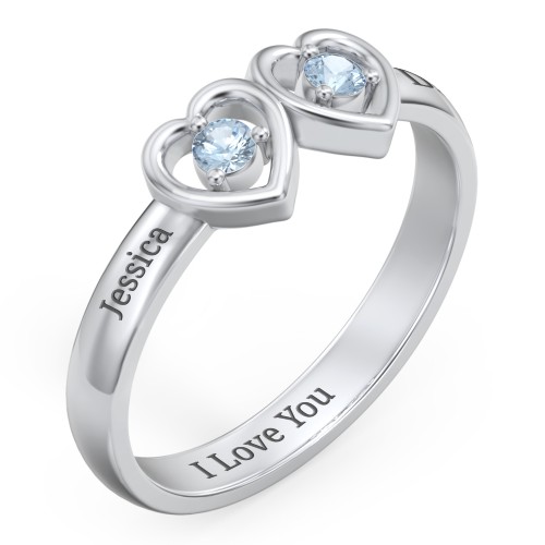 Kissing Hearts Ring