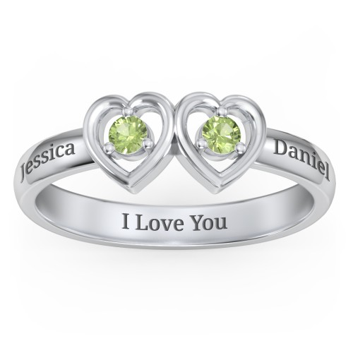 Kissing Hearts Ring