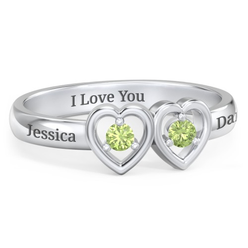 Kissing Hearts Ring