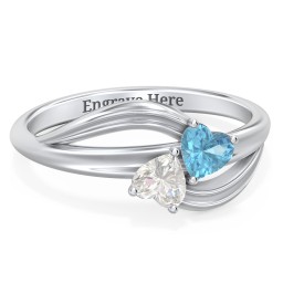 A "Couple" of Hearts Ring