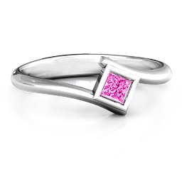 Princess Cut Bypass Ring