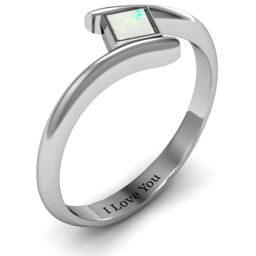 Princess Cut Bypass Ring