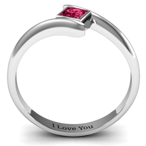 Princess Cut Bypass Ring