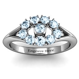 3 to 10 Stone "Solar" Ring