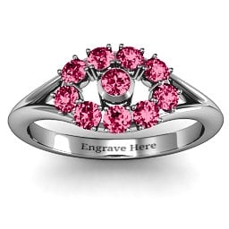 3 to 10 Stone "Solar" Ring