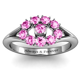 3 to 10 Stone "Solar" Ring
