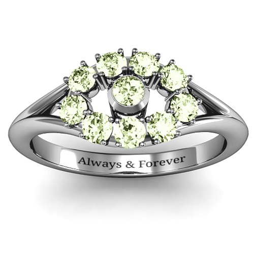 3 to 10 Stone "Solar" Ring