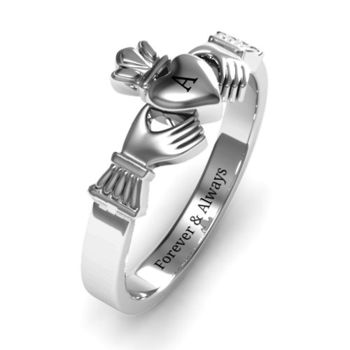 Classic Claddagh Ring – Sterling Silver