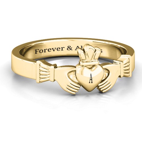 Classic Claddagh Ring – 9kt Yellow Gold