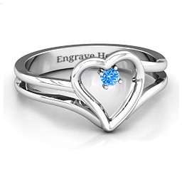Split Shank Heart Ring