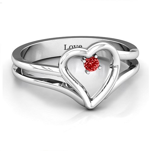 Split Shank Heart Ring