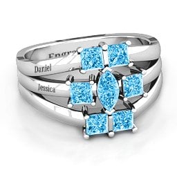 Charlotte Centre Marquise and Princess Ring