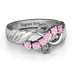 Ariel Wave and Swirl Ring