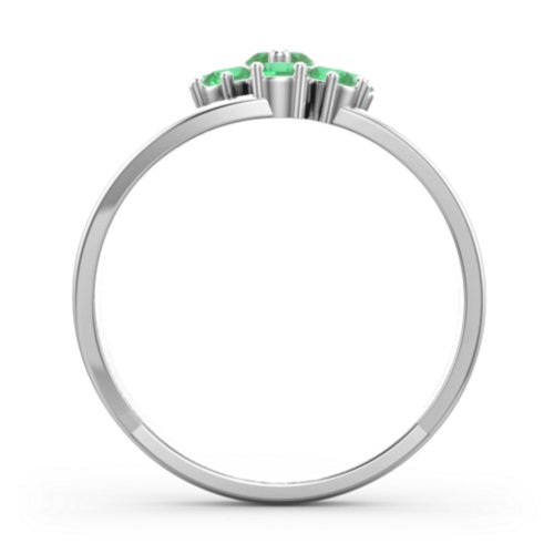 Multi Row Ring with Marquise and Round Cut Gemstones