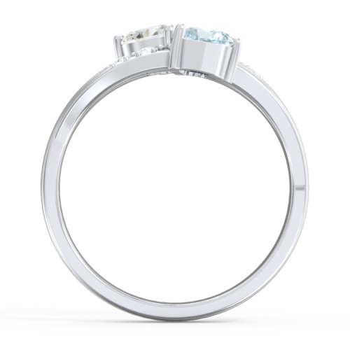 Heart Cluster Ring with Accents