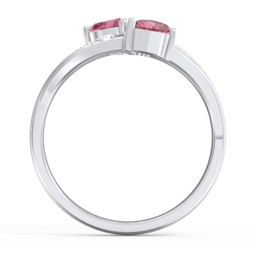 Heart Cluster Ring with Accents