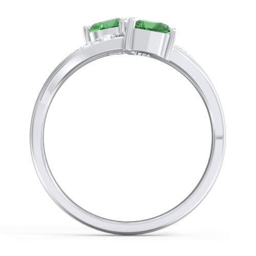 Heart Cluster Ring with Accents