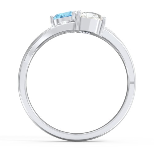 Heart Cluster Ring with Accents