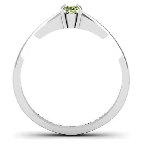 Semi Bezel Set Solitaire Ring