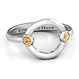 Double Stone Karma Ring