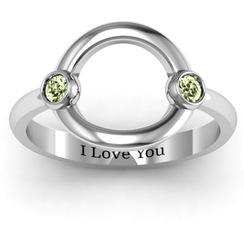Double Stone Karma Ring