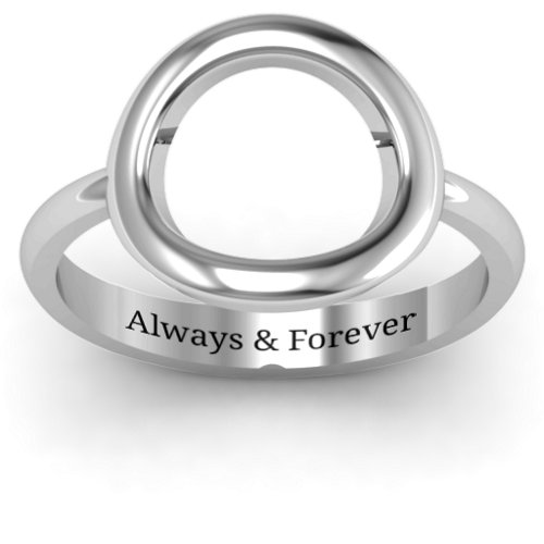 Simple Circle Karma Ring – Sterling Silver
