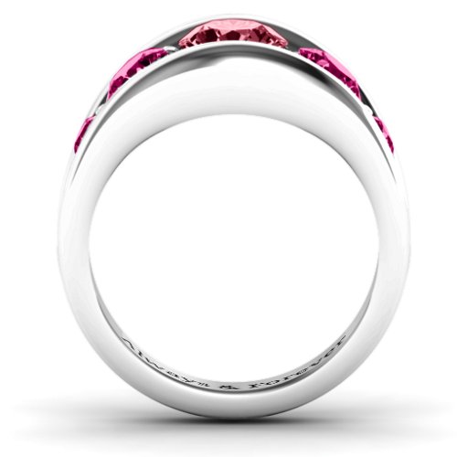 5 Stone Split Shank Ring