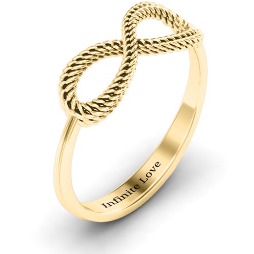 Braided Infinity Ring – 9kt Yellow Gold