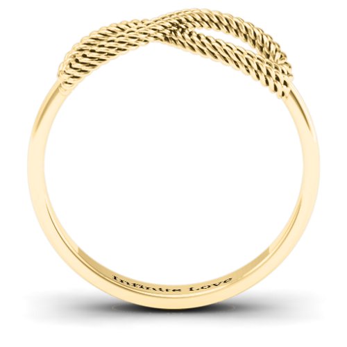 Braided Infinity Ring – 9kt Yellow Gold