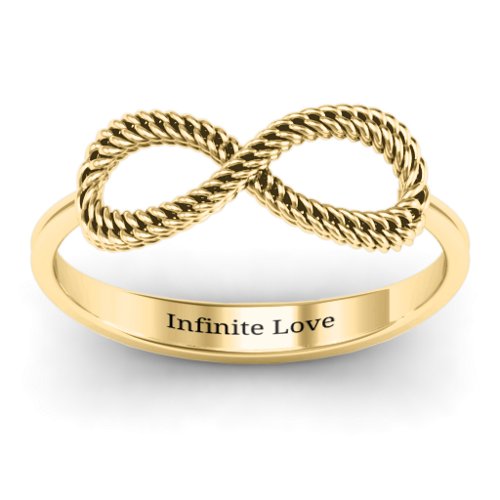 Braided Infinity Ring – 9kt Yellow Gold