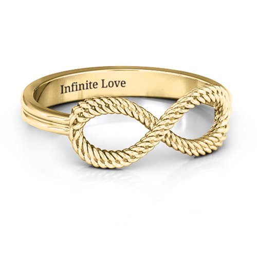 Braided Infinity Ring – 9kt Yellow Gold